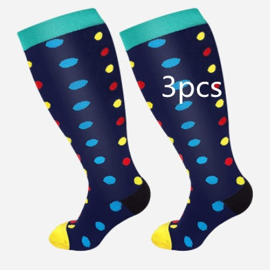 Plus Size Compression Socks - High Elasticity for Men & Women