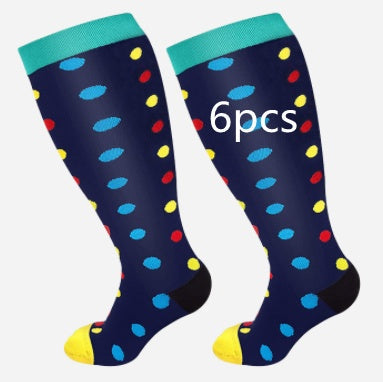 Plus Size Compression Socks - High Elasticity for Men & Women