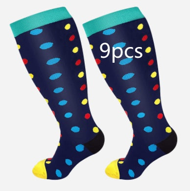 Plus Size Compression Socks - High Elasticity for Men & Women