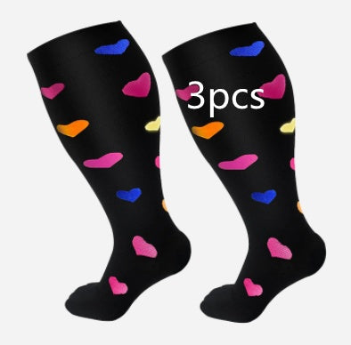 Plus Size Compression Socks - High Elasticity for Men & Women