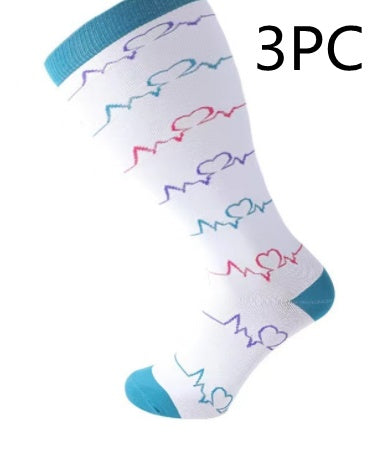 Plus Size Compression Socks - High Elasticity for Men & Women