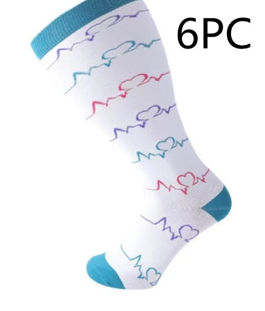Plus Size Compression Socks - High Elasticity for Men & Women