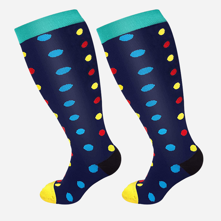 Plus Size Compression Socks - High Elasticity for Men & Women