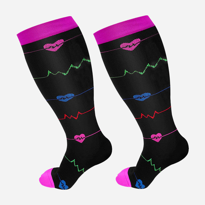 Plus Size Compression Socks - High Elasticity for Men & Women