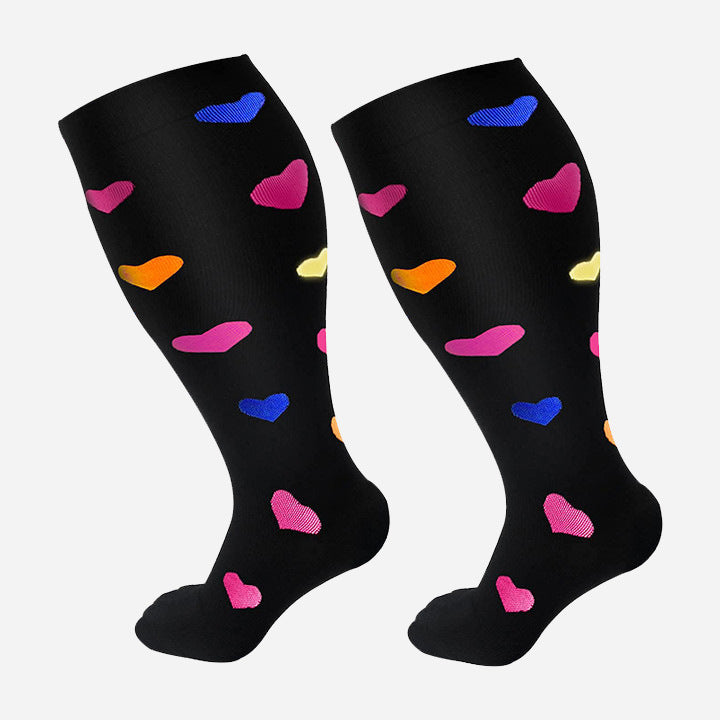 Plus Size Compression Socks - High Elasticity for Men & Women