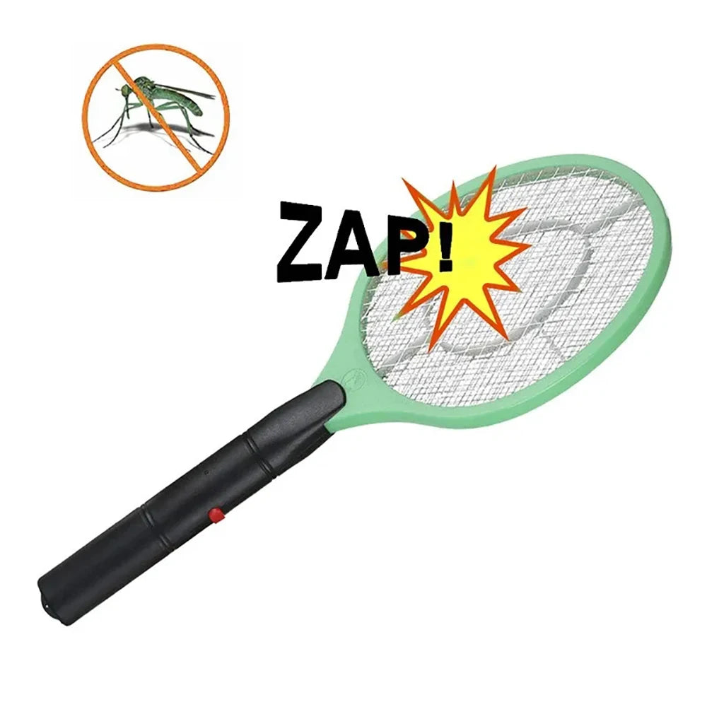 Electric Fly Insect Bug Zapper Bat Handheld Insect Fly Swatter Racket Portable