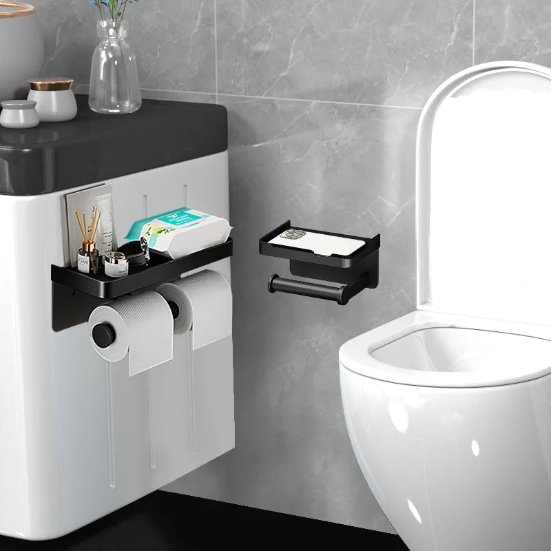 Toilet Paper Holder Wall-Mounted Aluminum alloy