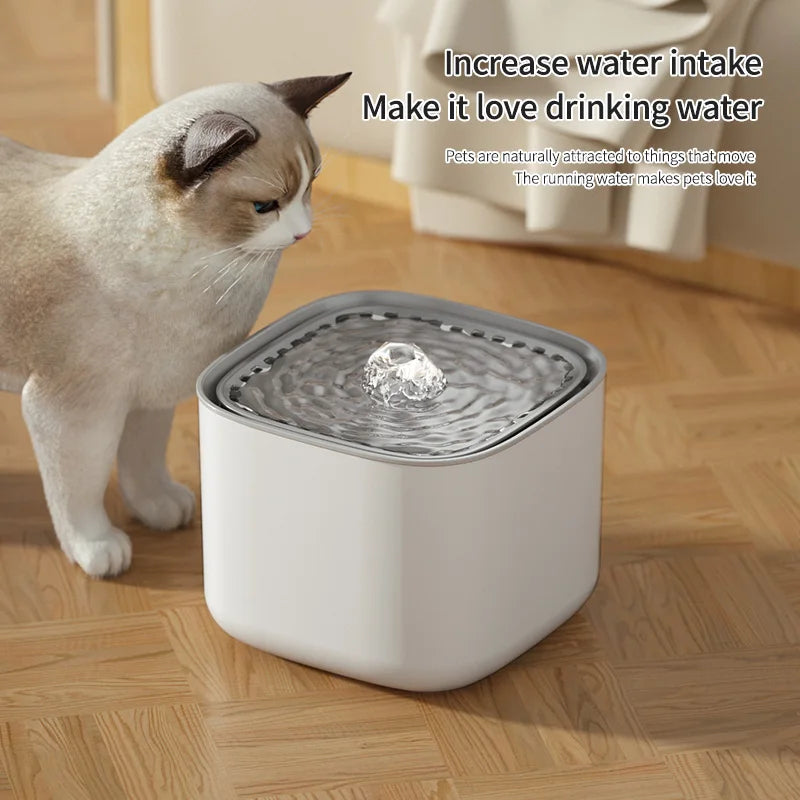 3L Cat Water Fountain - Auto Recirculating USB Electric Water Dispenser