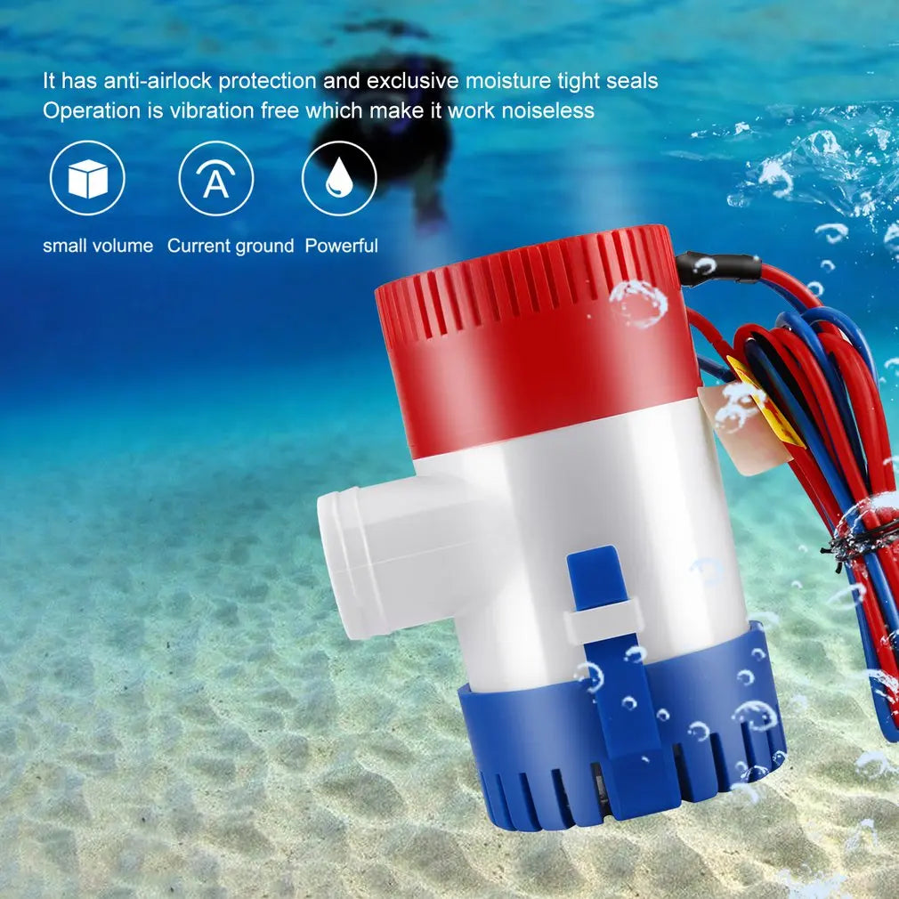 Hot 12V Vacuum Water Pump Submersible Marine Boat Bilge Pump