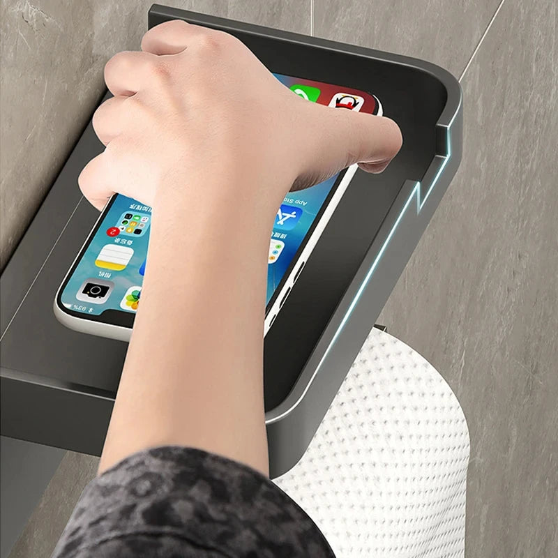 Toilet Paper Holder Plastic Storage Rack