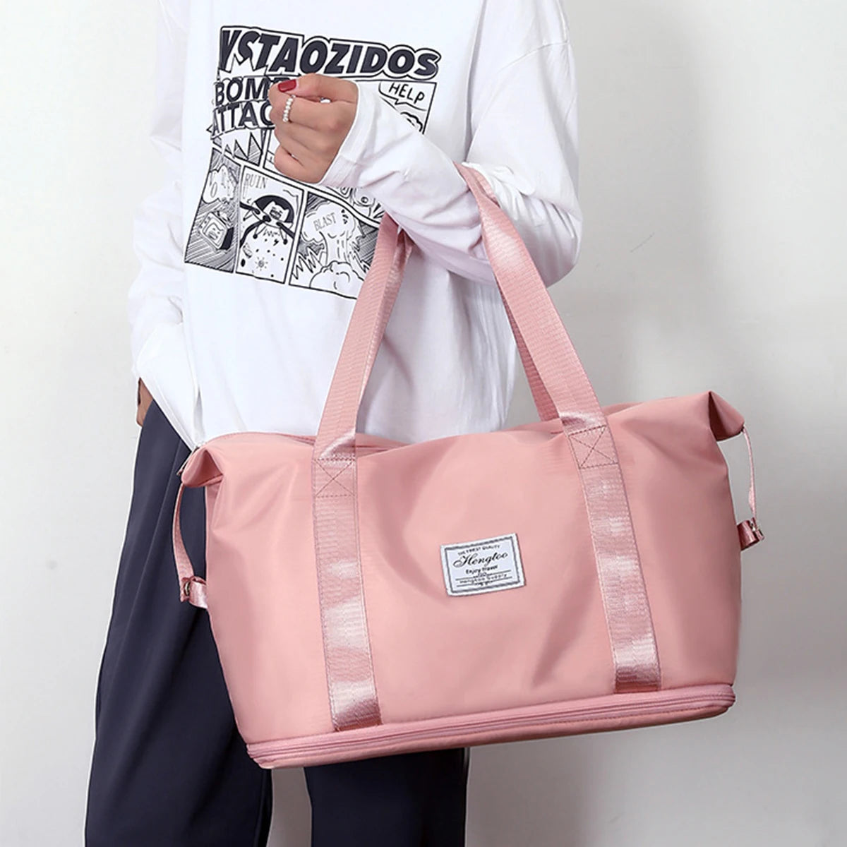 Fashionable Short-Haul Travel Bag | Large Storage Women's Yoga Gym Shoulder Bag