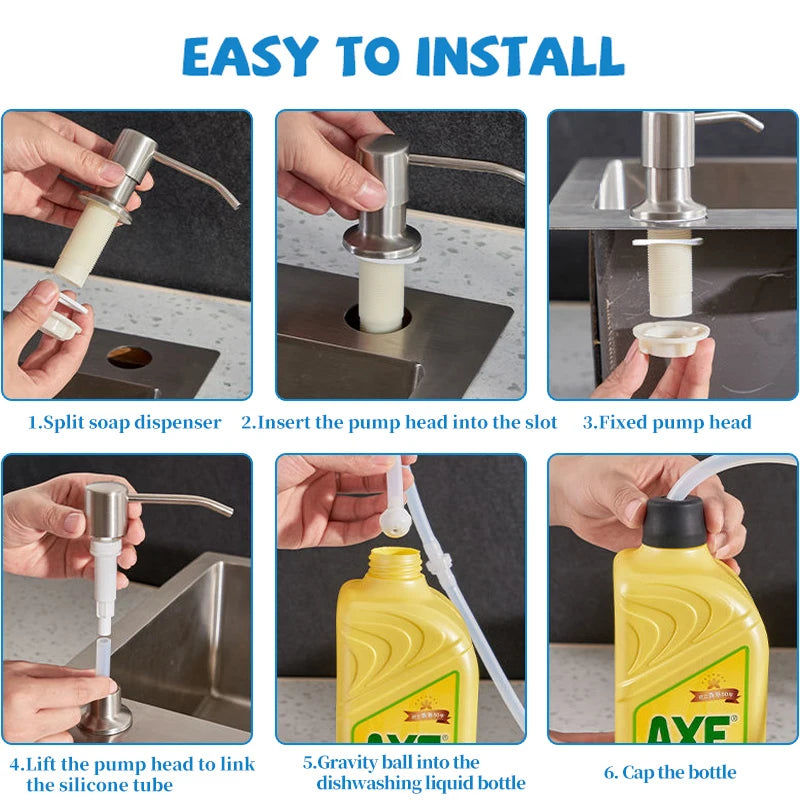 Kitchen Sink Liquid Soap Dispenser Pump