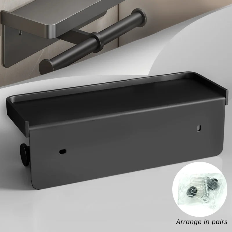 Toilet Paper Holder Wall-Mounted Aluminum alloy