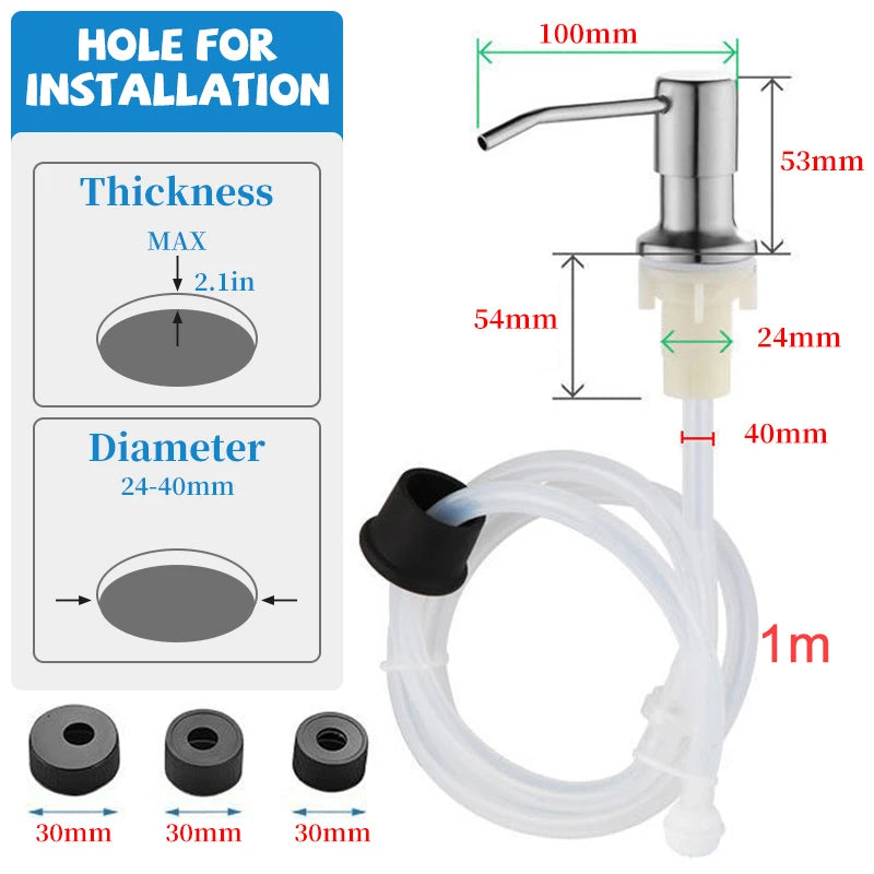 Kitchen Sink Liquid Soap Dispenser Pump