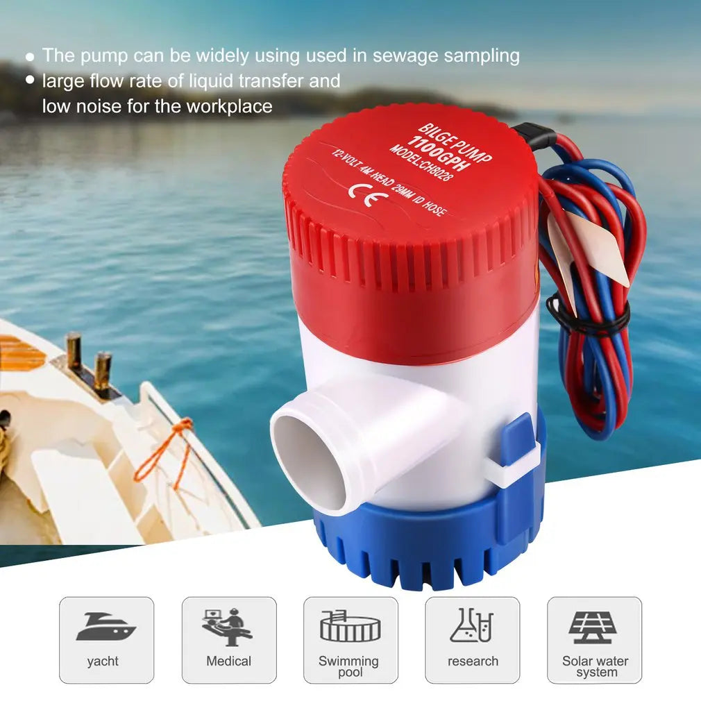 Hot 12V Vacuum Water Pump Submersible Marine Boat Bilge Pump
