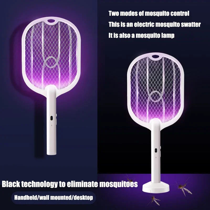 Upgraded 3000V Mosquito Swatter with TYPE-C Charging Lamp