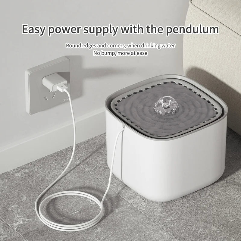 3L Cat Water Fountain - Auto Recirculating USB Electric Water Dispenser