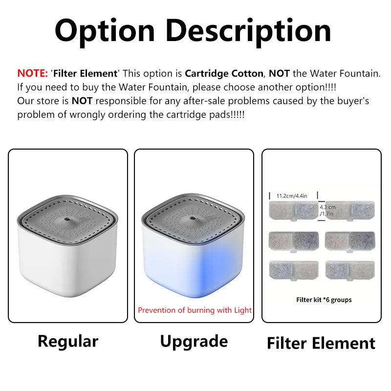 3L Cat Water Fountain - Auto Recirculating USB Electric Water Dispenser
