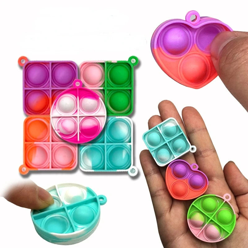 Mini Pop Keychain Fidget Toys - Perfect for Party Favors