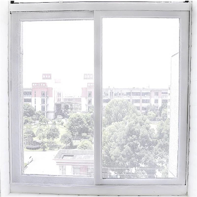 EW Household Self-Adhesive Anti-Mosquito Screen Window Invisible Window Screen DIY Encryption Window Screen Free Velcro