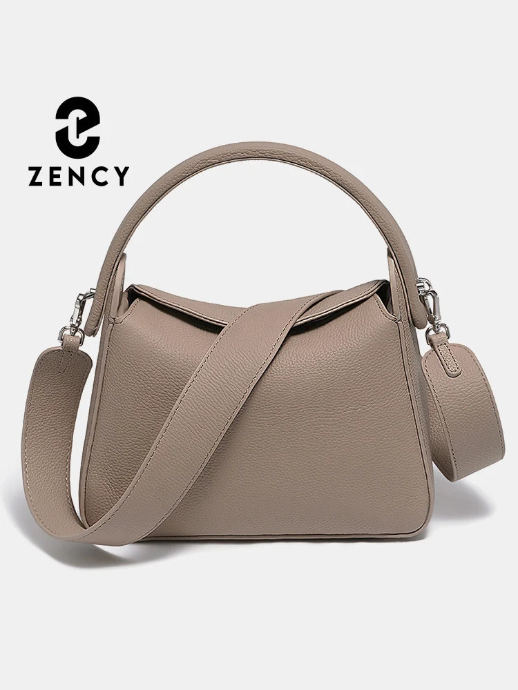 Zency New Women's Solid Color Pillow Bag | Luxury Designer Leather Handbag