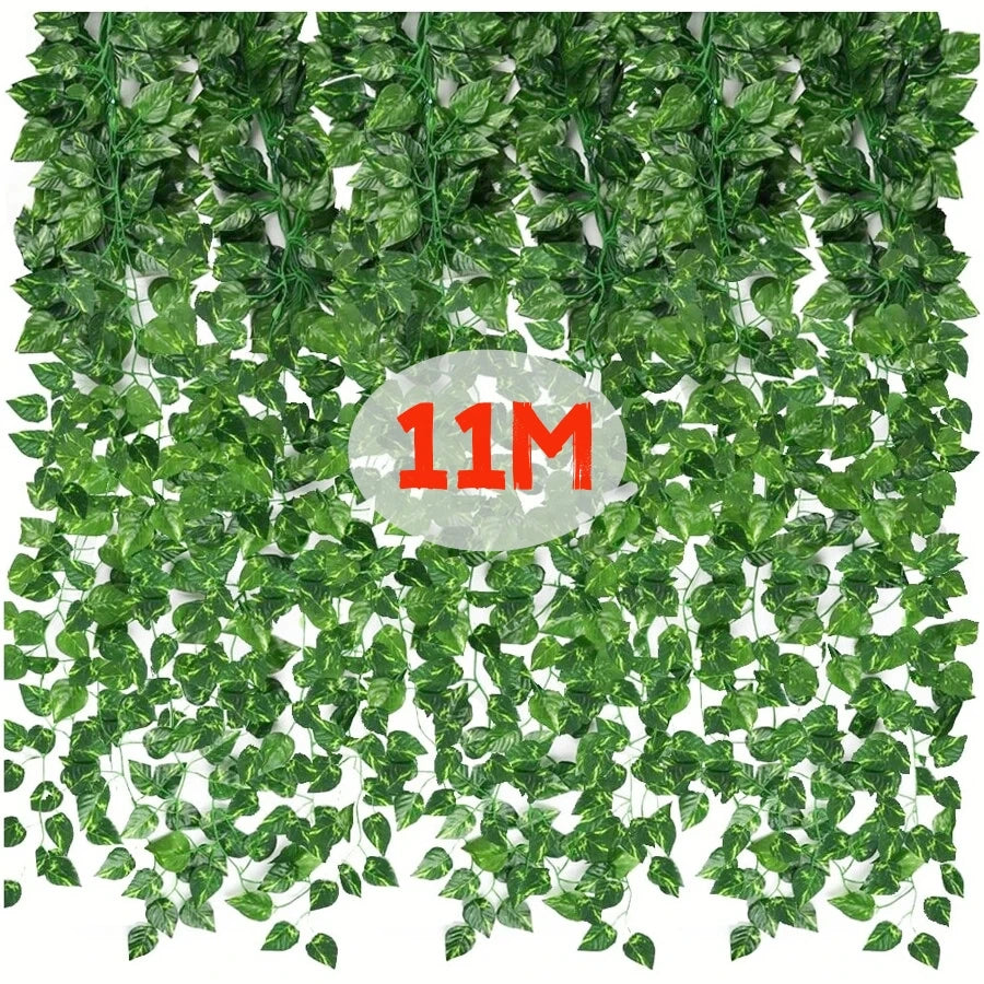 Artificial Green Ivy Leaf Garland - Hanging Vine for Decor