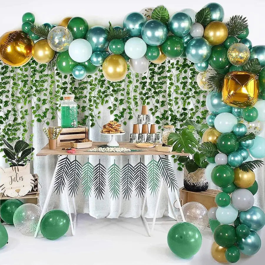 Artificial Green Ivy Leaf Garland - Hanging Vine for Decor