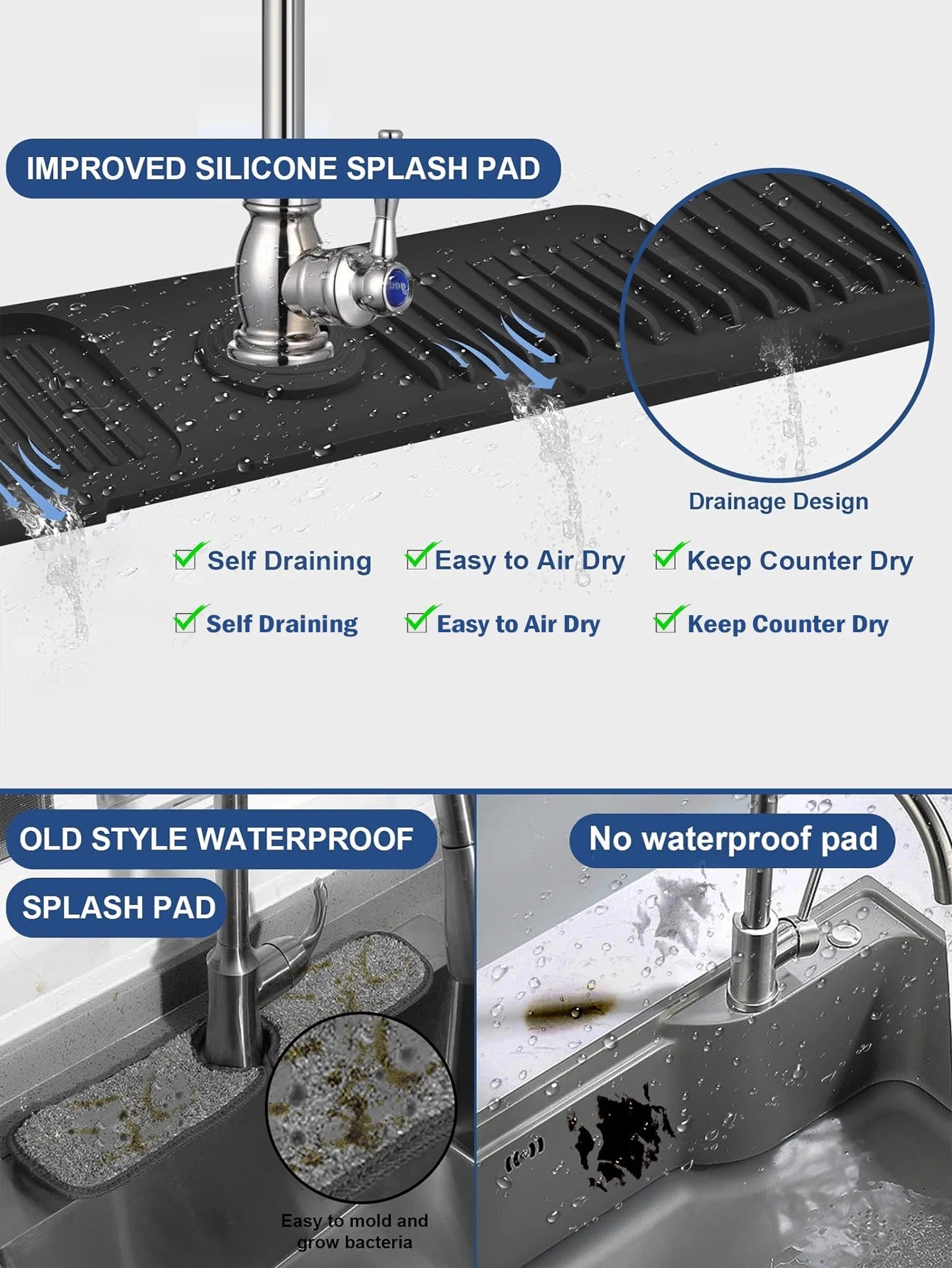 Leeseph Kitchen Silicone Sink Faucet
