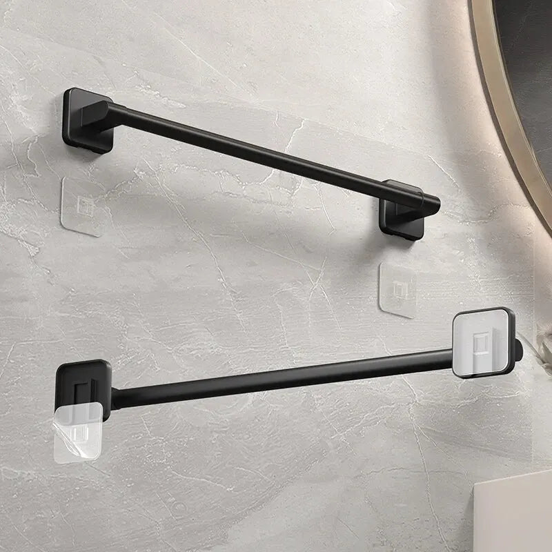 Wall Mounted Towel Rack Bathroom Storage