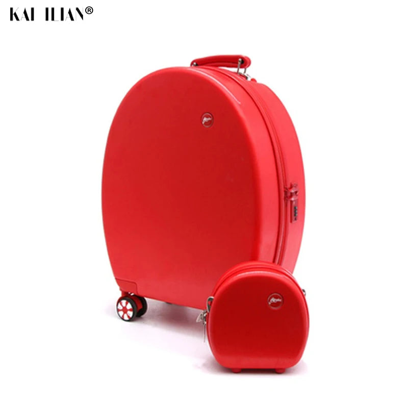 Rolling Luggage Set for Kids | Cute Cartoon Trolley Bag for Girls