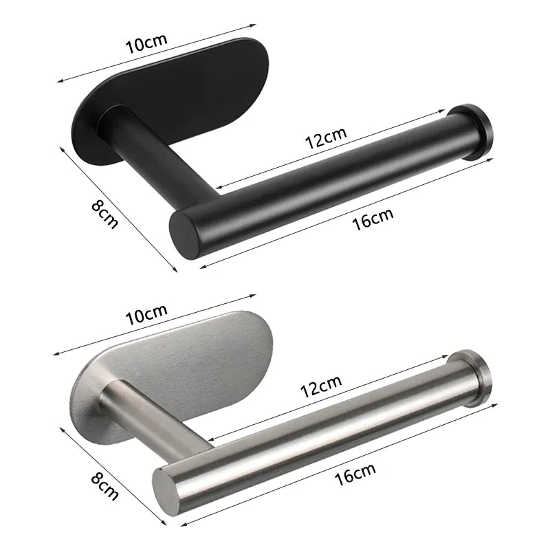 No Drilling Toilet Paper Holder SUS304 Stainless Steel
