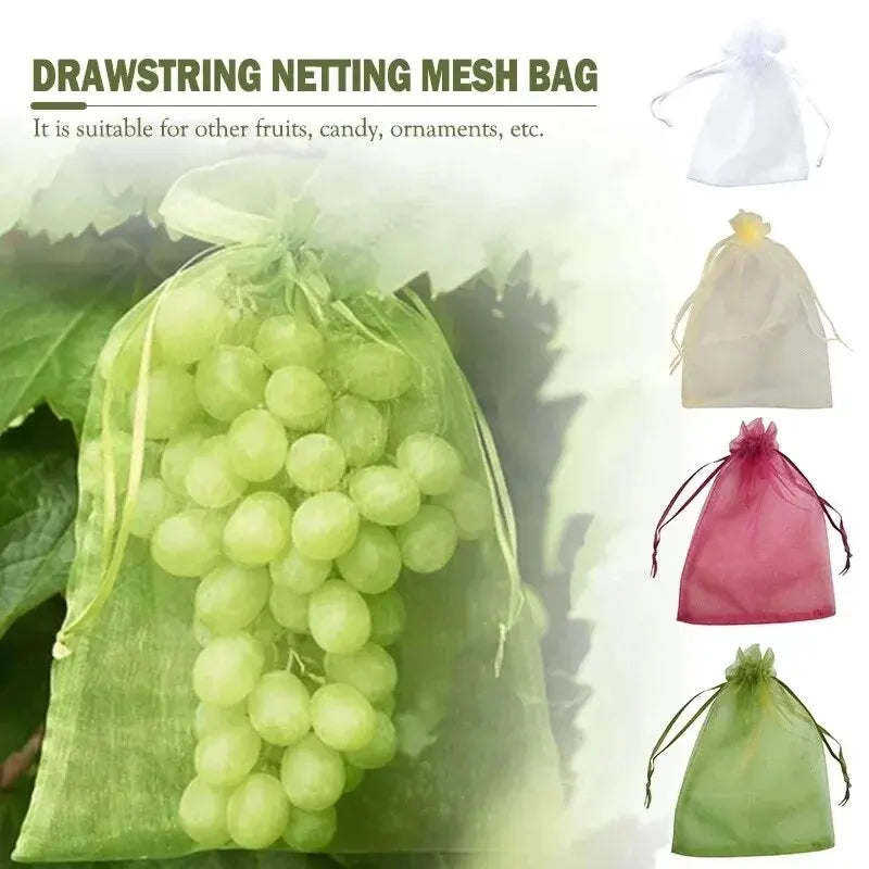 50pcs Fruit Protection Bags Anti-Bird Garden Netting Bags
