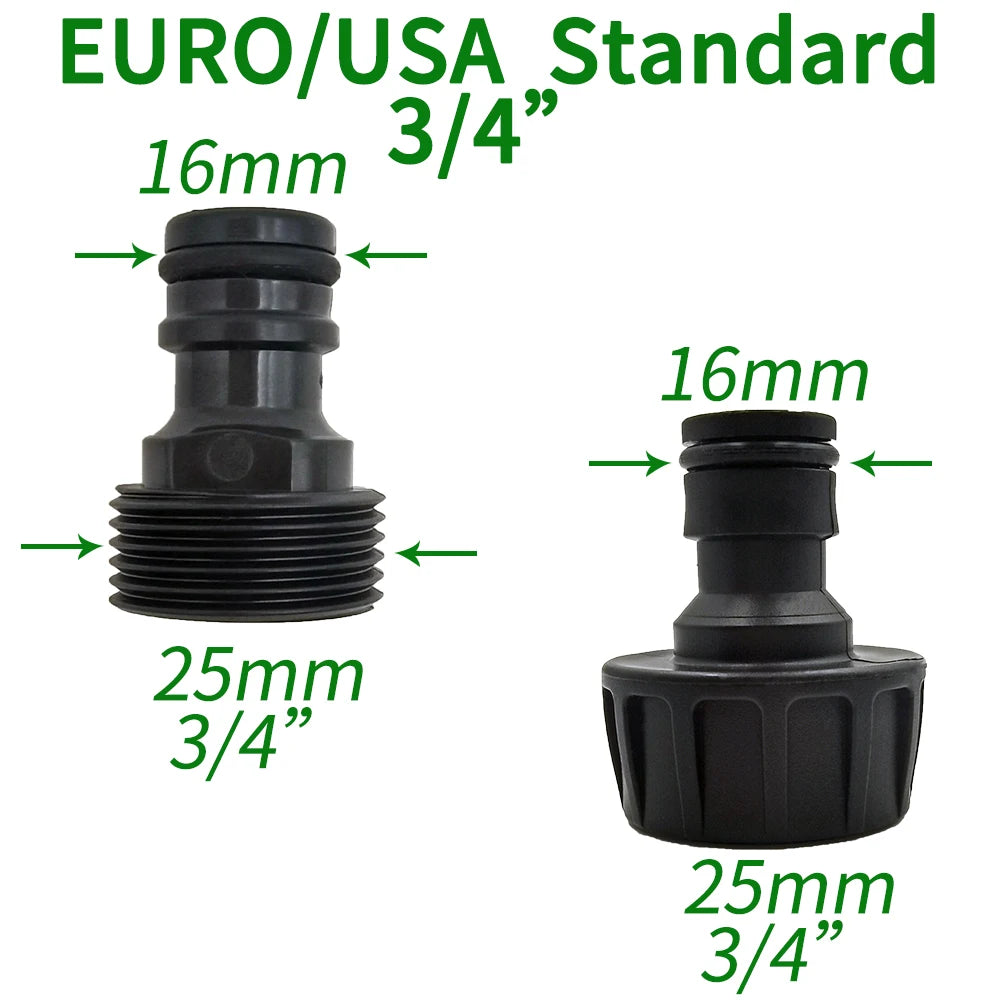 Quick Connector Nipple EURO USA 3/4 Inch Male Threaded Hose Pipe