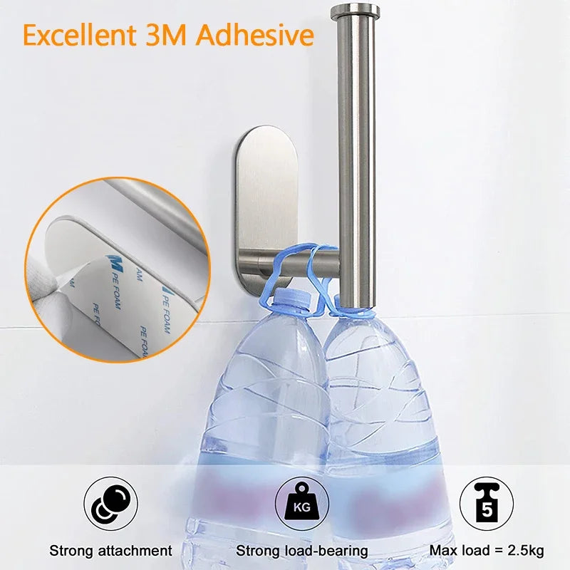 No Drilling Toilet Paper Holder SUS304 Stainless Steel