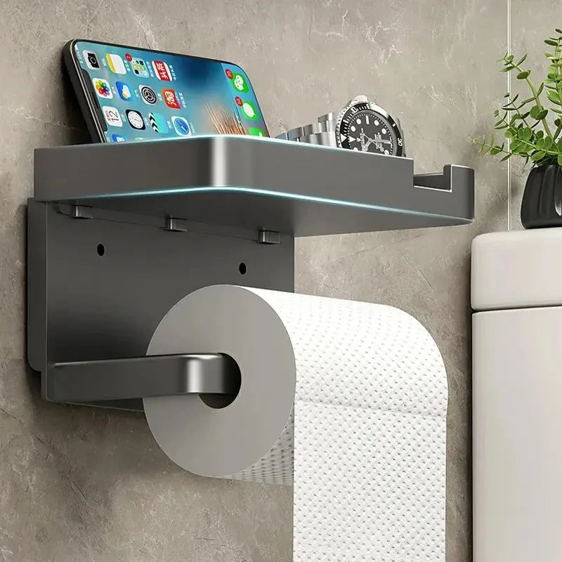 Toilet Paper Holder Plastic Storage Rack