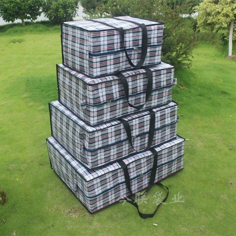 Extra Large Moving Luggage Bag | Waterproof Thickened Snake Skin Woven Storage