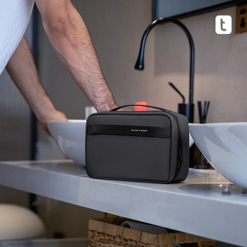 Men's Travel Toiletry Bag – Waterproof & Dual Compartment Design