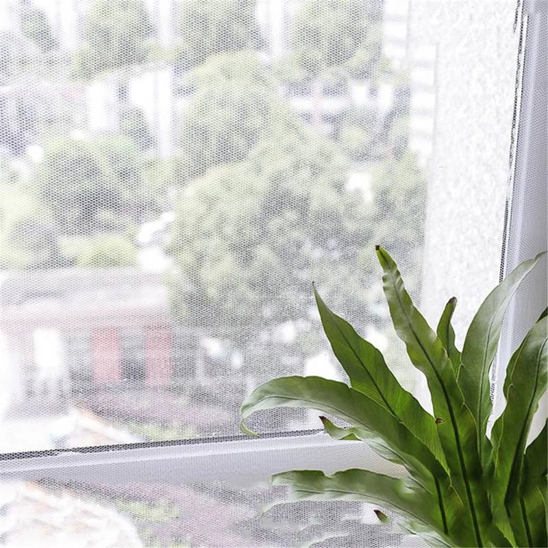EW Household Self-Adhesive Anti-Mosquito Screen Window Invisible Window Screen DIY Encryption Window Screen Free Velcro