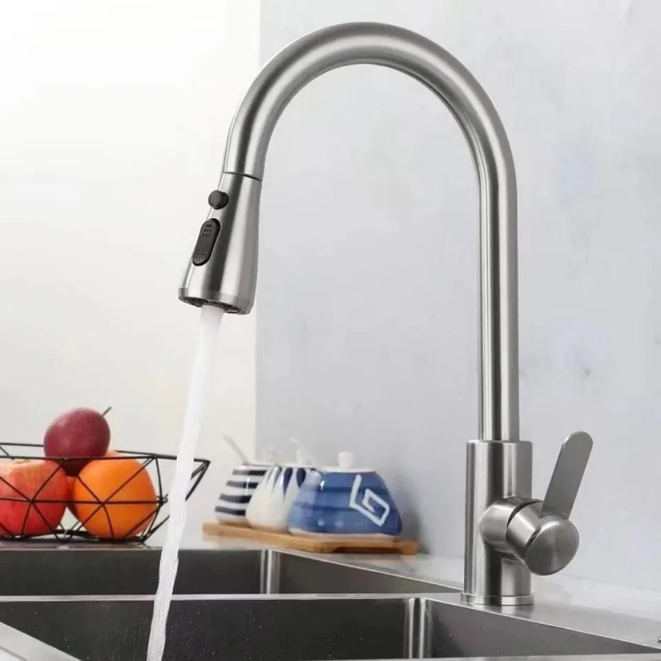 Kitchen Faucets 304 stainless steel Pull Out