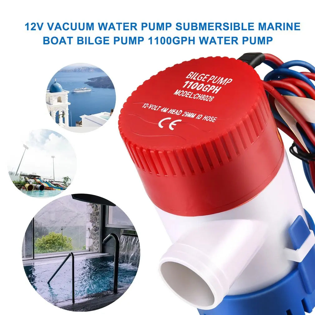 Hot 12V Vacuum Water Pump Submersible Marine Boat Bilge Pump