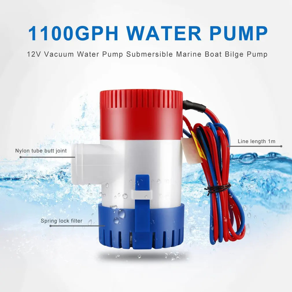 Hot 12V Vacuum Water Pump Submersible Marine Boat Bilge Pump