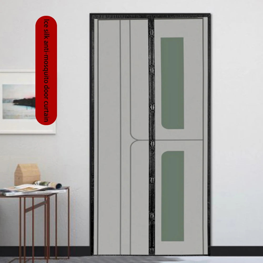 1-piece Door Curtain 100CM * 210CM Mosquito Resistant Magnetic Soft Yarn Door Curtain