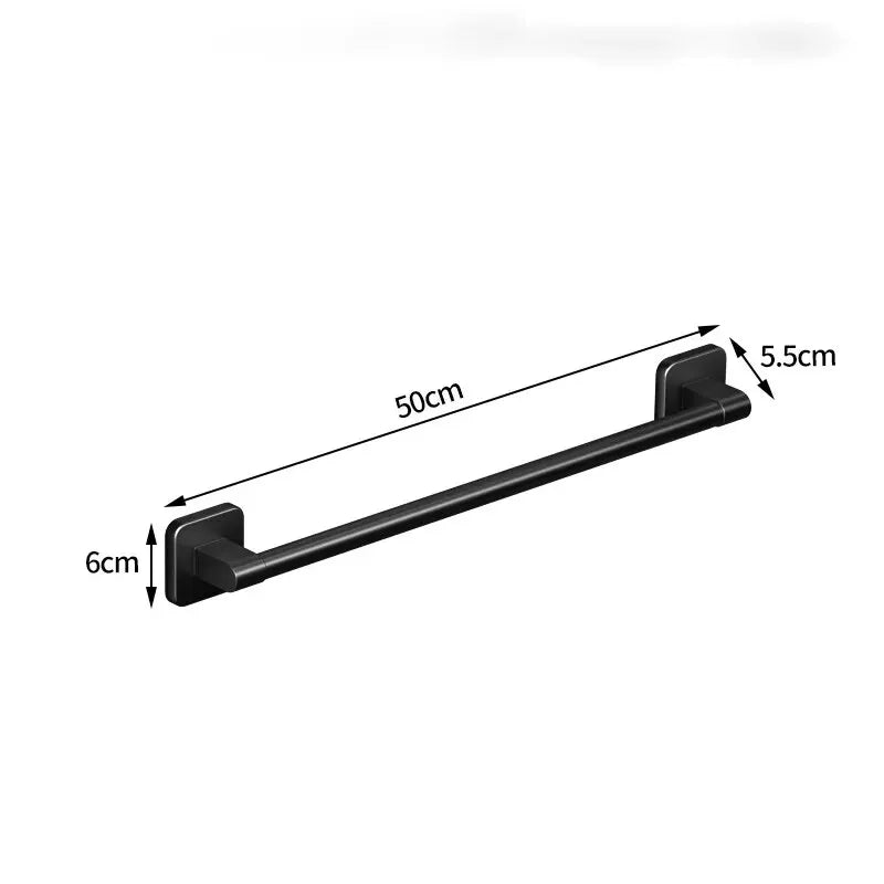 Wall Mounted Towel Rack Bathroom Storage