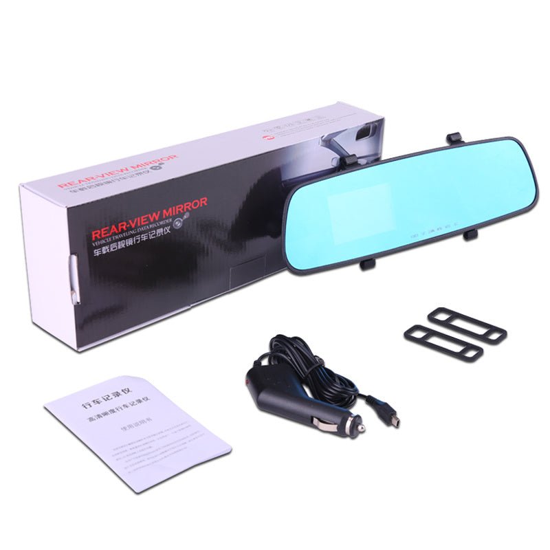 1080P HD Rearview Mirror Driving Recorder Camera | Dual Dash Cam with Night Vision