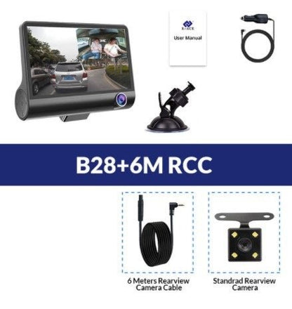 1080P HD Triple Channel Dash Camera