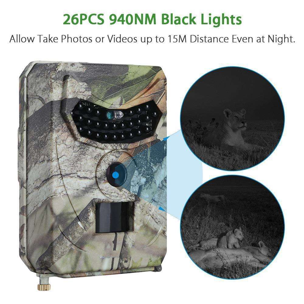1080P Trail Camera | Hunting Game Camera with PIR Sensor & Night Vision