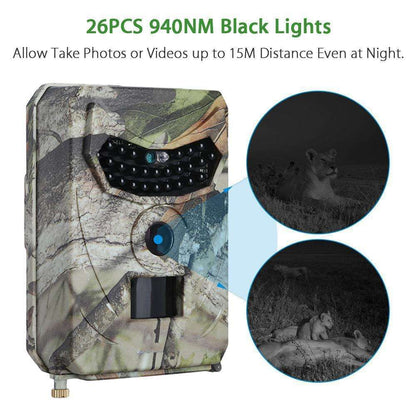 1080P Trail Camera | Hunting Game Camera with PIR Sensor & Night Vision