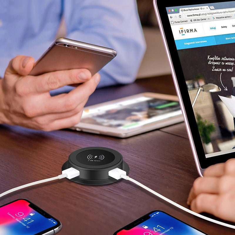 10W Fast Wireless QI Charger | Universal Liftable Desktop Charger for Huawei & Samsung