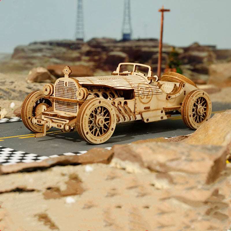 3D Wooden Puzzle Train Model