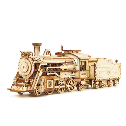 3D Wooden Puzzle Train Model